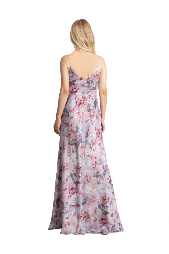 A-Line Cowl Neck Long Formal Evening Dress Canada Online