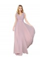 V-Back Primrose A-Line High Neck Long Formal Evening Dress Canada Online