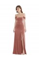 Cinnamon Rose A-Line Off the Shoulder Long Semi Formal Evening Dress Canada Online
