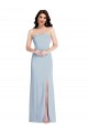 Low Back Light Sky Blue A-Line Strapless Long Formal Evening Dress Canada Online