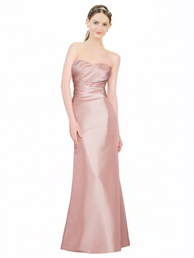 Low Back A-Line Strapless Long Formal Evening Dress Canada Online