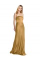 Gold A-Line Strapless Long Formal Evening Dress Canada Online