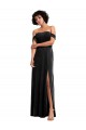 Black A-Line Strapless Long Formal Evening Dress Canada Online