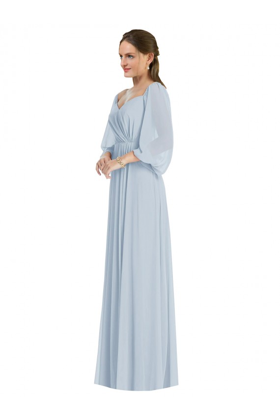 Sea Glass A-Line Sweetheart Long Formal Evening Dress Canada Online