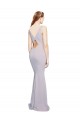 Keyhole Back Arctic Lilac Mermaid V-Neck Long Formal Evening Dress Canada Online