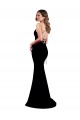 Open Back Black Mermaid High Neck Long Formal Dress Canada Online