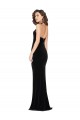 Low Back Black Sheath High Neck Long Semi Formal Evening Dress Canada Online
