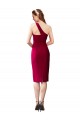Black Sheath One Shoulder Cocktail Length Formal Evening Dress Canada Online