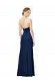 Low Back Black Sheath Strapless Long Formal Dress Canada Online