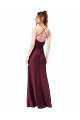 Open Back Black Sheath V-Neck Long Black Tie Evening Dress Canada Online