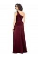 Burgundy A-Line One Shoulder Long Formal Evening Gown Canada Online