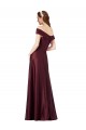 Burgundy Gold A-Line Strapless Long Black Tie Evening Dress Canada Online