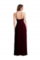 Low Back Burgundy Gold A-Line Halter Neck Long Semi Formal Evening Dress Canada Online