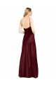 Burgundy Gold A-Line V-Neck Long Evening Dress Canada Online