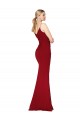 V-Back Burgundy Mermaid V-Neck Long Formal Evening Dress Canada Online