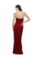 Low Back Burgundy Sheath Sweetheart Long Evening Dress Canada Online