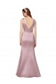 V-Back Burgundy Sheath V-Neck Long Formal Evening Dress Canada Online