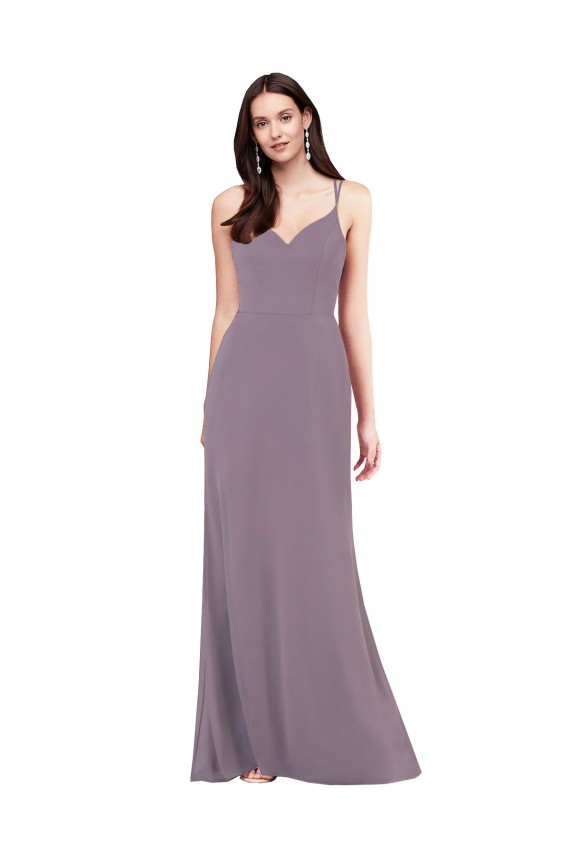 Open Back Dark Lavender Column Sweetheart Long Formal Evening Dress Canada Online