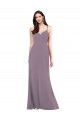 Open Back Dark Lavender Column Sweetheart Long Formal Evening Dress Canada Online