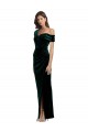 Dark Green Sheath Sweetheart Long High Low Evening Dress Canada Online