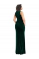 Dark Green Trumpet Square Neck Long Semi Formal Evening Dress Canada Online