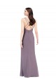 Open Back Dark Lavender Column Sweetheart Long Formal Evening Dress Canada Online