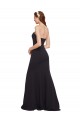 Low Back Dark Navy A-Line Strapless Long Formal Evening Dress Canada Online