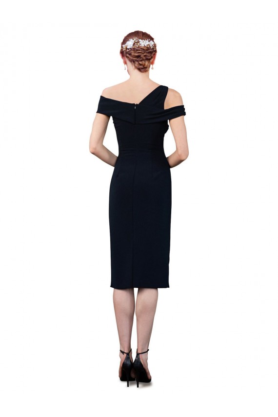 Dark Navy Mermaid Off the Shoulder Cocktail Length Formal Evening Dress Canada Online