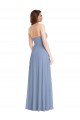 Dusty Blue A-Line Strapless Long Semi Formal Evening Dress Canada Online