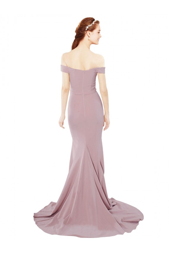 Dusty Pink Mermaid Sweetheart Sweep Train Evening Dress Canada Online
