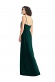 Low Back Ever Green A-Line V-Neck Long Semi Formal Evening Dress Canada Online