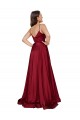 Low Back French Blue A-Line Sweetheart Long Black Tie Evening Dress Canada Online