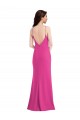 Open Back Fuchsia Trumpet High Neck Long Formal Evening Dress Canada Online