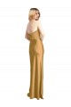 Gold A-Line Strapless Long Formal Evening Dress Canada Online