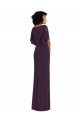 Grape Sheath V-Neck Long Formal Evening Dress Canada Online