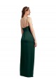 Low Back Hunter Column Square Neck Long Formal Evening Dress Canada Online