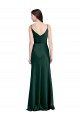 V-Back Hunter Sheath Cowl Neck Long Black Tie Evening Dress Canada Online