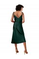 Hunter Sheath Cowl Neck Midi Length Black Tie Evening Dress Canada Online