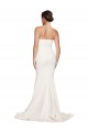 Low Back Ivory Mermaid Strapless Sweep Train Formal Evening Dress Canada Online