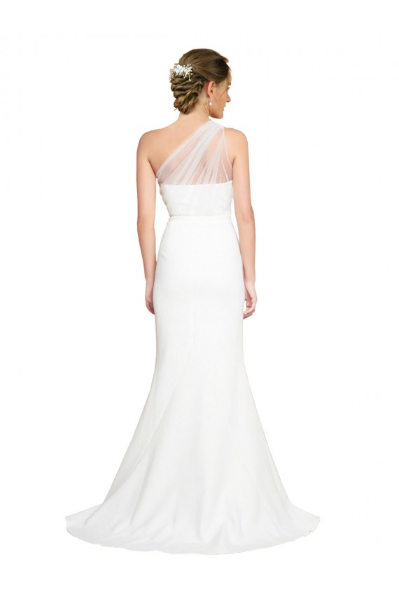 Ivory Mermaid One Shoulder Sweep Train Formal Evening Dress Canada Online