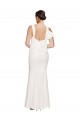 Low Back Ivory Sheath Square Neck Long Formal Evening Dress Canada Online