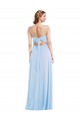 Light Sky Blue A-Line V-Neck Long Formal Evening Dress Canada Online