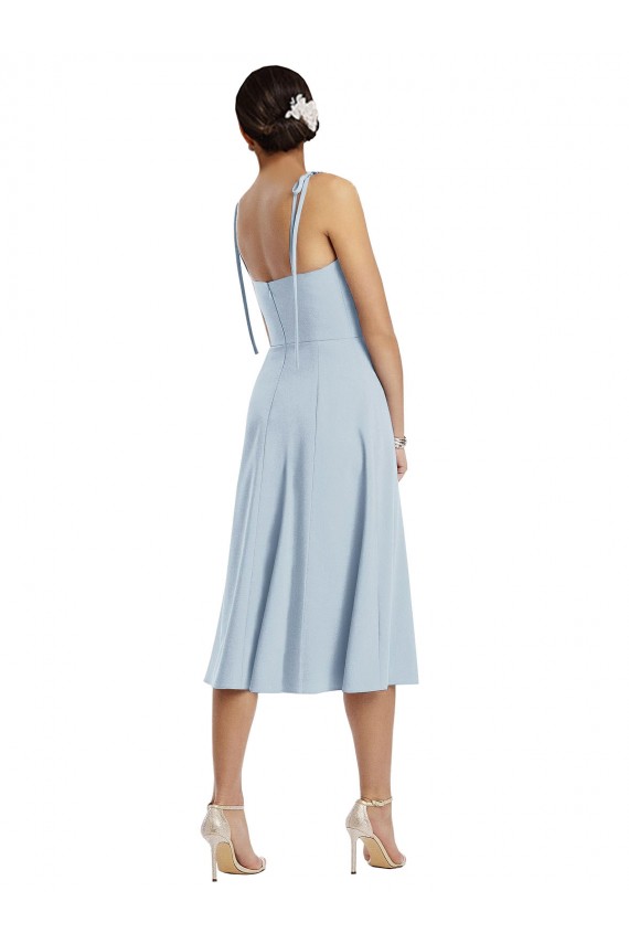Light Sky Blue A-Line Sweetheart Midi Length Evening Dress Canada Online