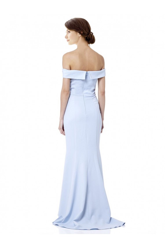 Light Sky Blue Mermaid High Neck Long Formal Dress Canada Online