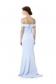 Light Sky Blue Mermaid High Neck Long Formal Dress Canada Online