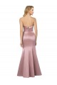 Low Back Light Sky Blue Sheath Strapless Long Formal Evening Dress Canada Online