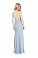 Open Back Light Sky Blue Trumpet High Neck Long Formal Evening Gown Canada Online