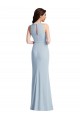 Light Sky Blue Trumpet Halter Neck Long Formal Dress Canada Online