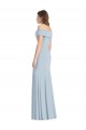 Light Sky Blue Trumpet Off the Shoulder Long Formal Dress Canada Online