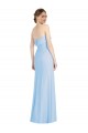 Low Back Light Sky Blue Trumpet Strapless Long Black Tie Evening Dress Canada Online